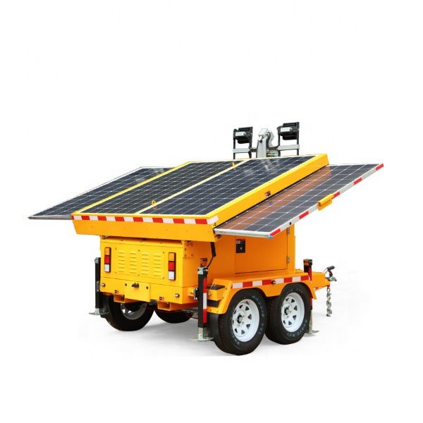 mobile led light solar light tower solar light tower for desert and the mines
