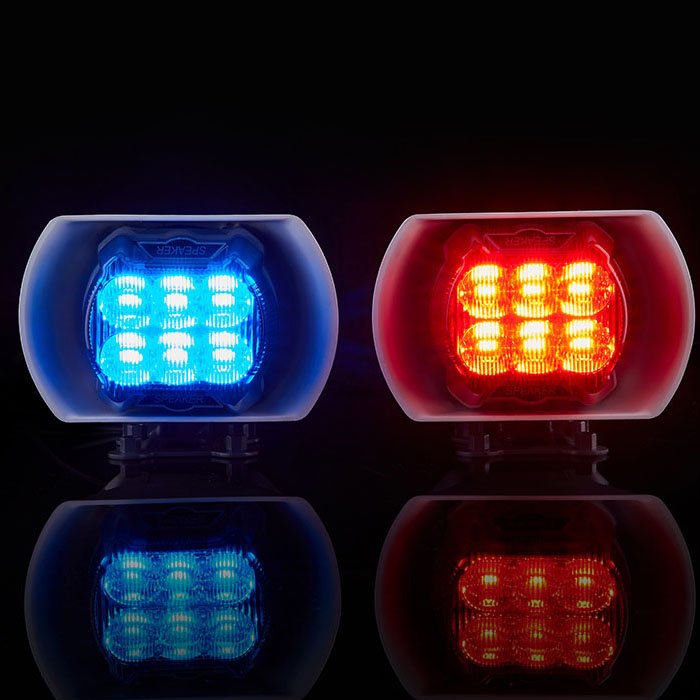 SENKEN 40W+40W Motorcycle kit Alarm Siren Speaker Flashing Light