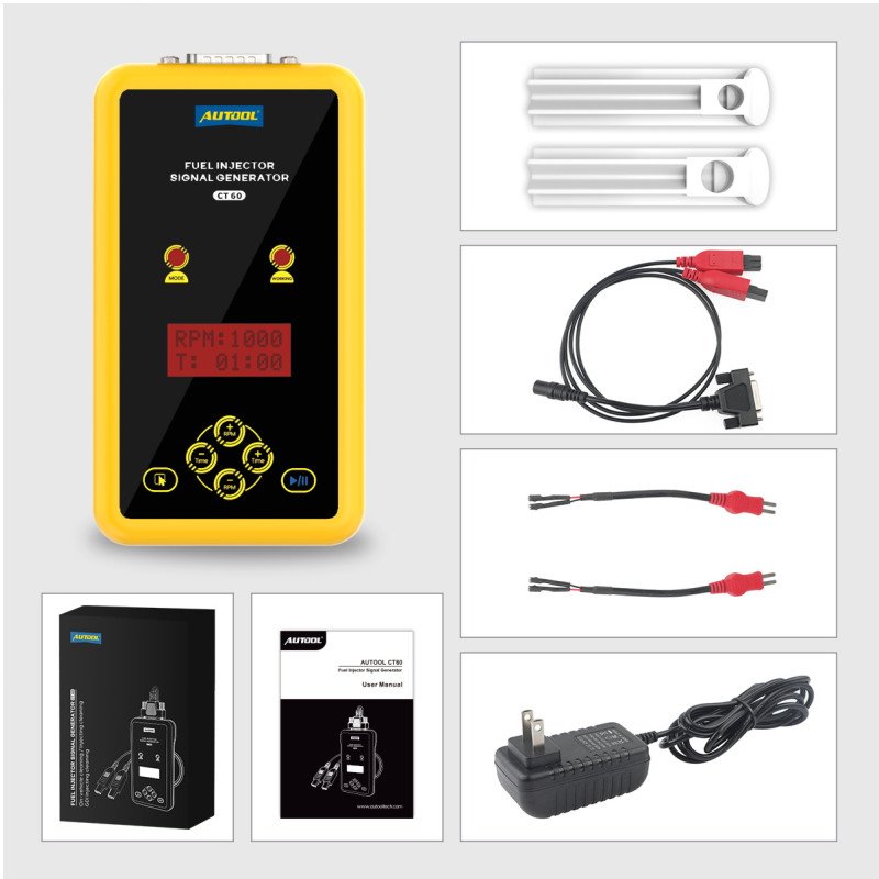 AUTOOL CT60 Fuel Injector Signal Generator Fuel Injector Super Pulse Signal Tester Increase CT150 CT200 Pulse Pressure Tester