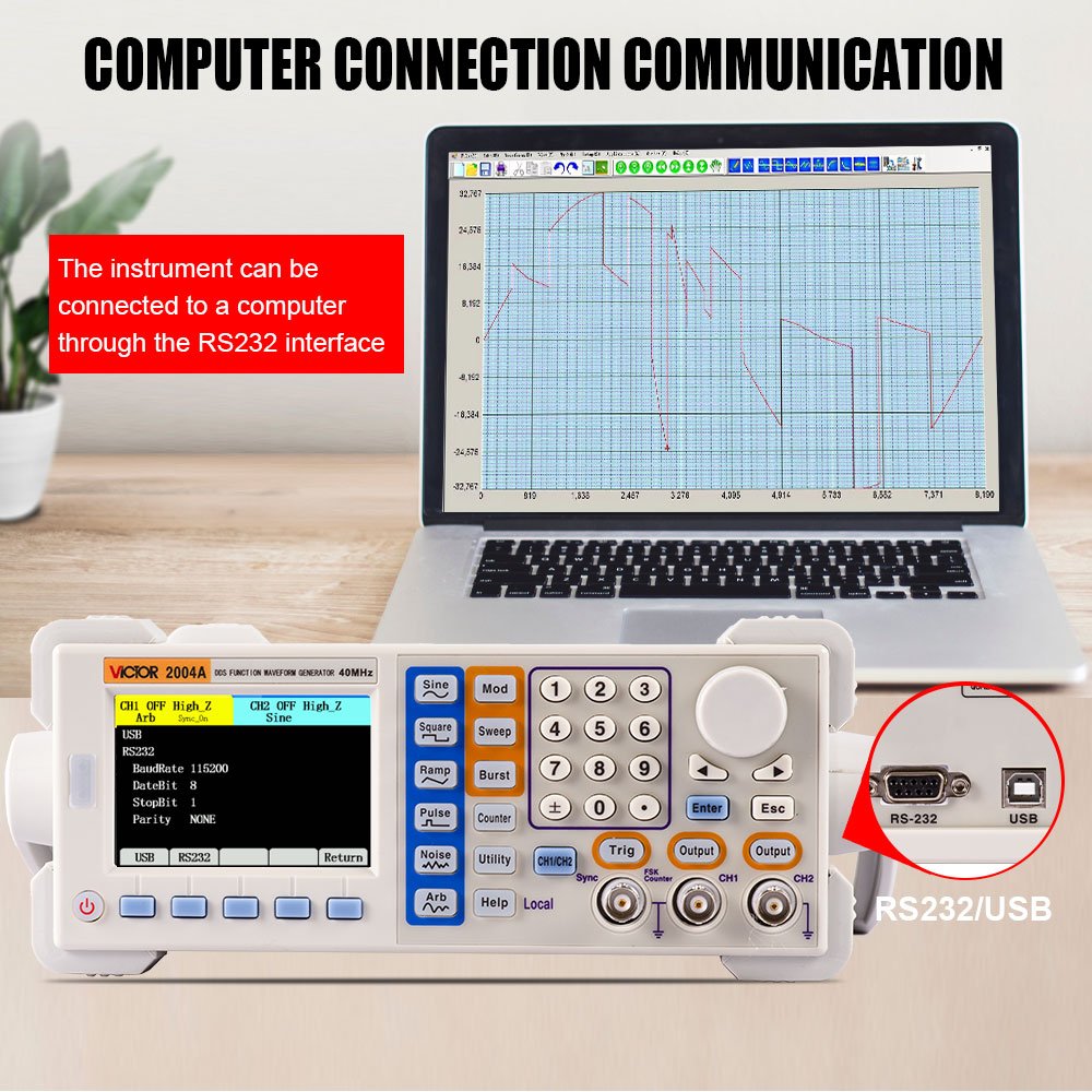 VICTOR 2004A multi function Sine 40MHz Frequency Signal Generator