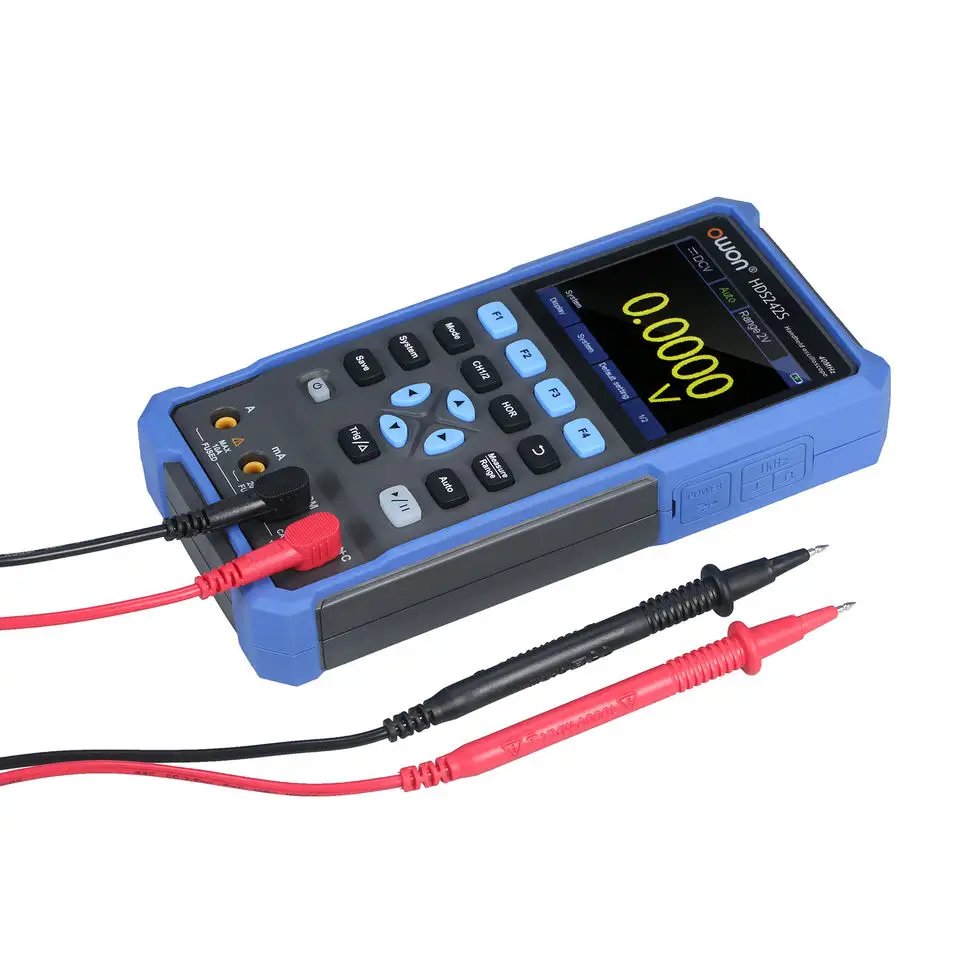 OWON HDS242S Handheld Digital Oscilloscope 2 Channels 40MHz 250MSa/s Sample Rate Signal Generator Multimeter Oscilloscope