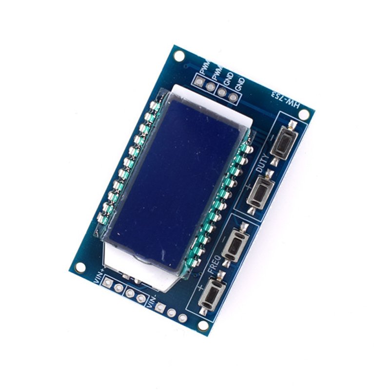 PWM pulse frequency duty cycle adjustable boost regulator module pulse signal generator template