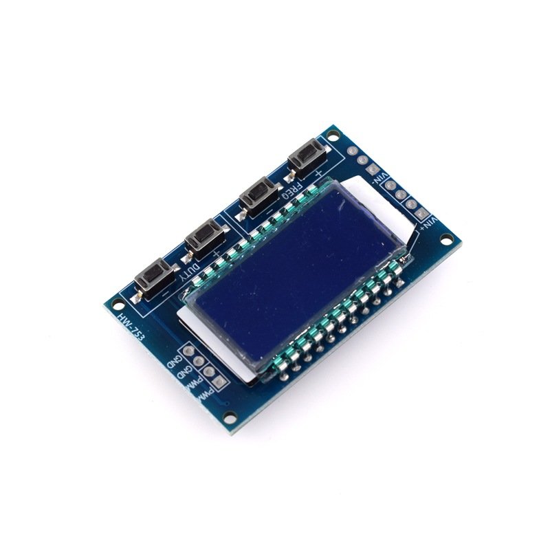 PWM pulse frequency duty cycle adjustable boost regulator module pulse signal generator template