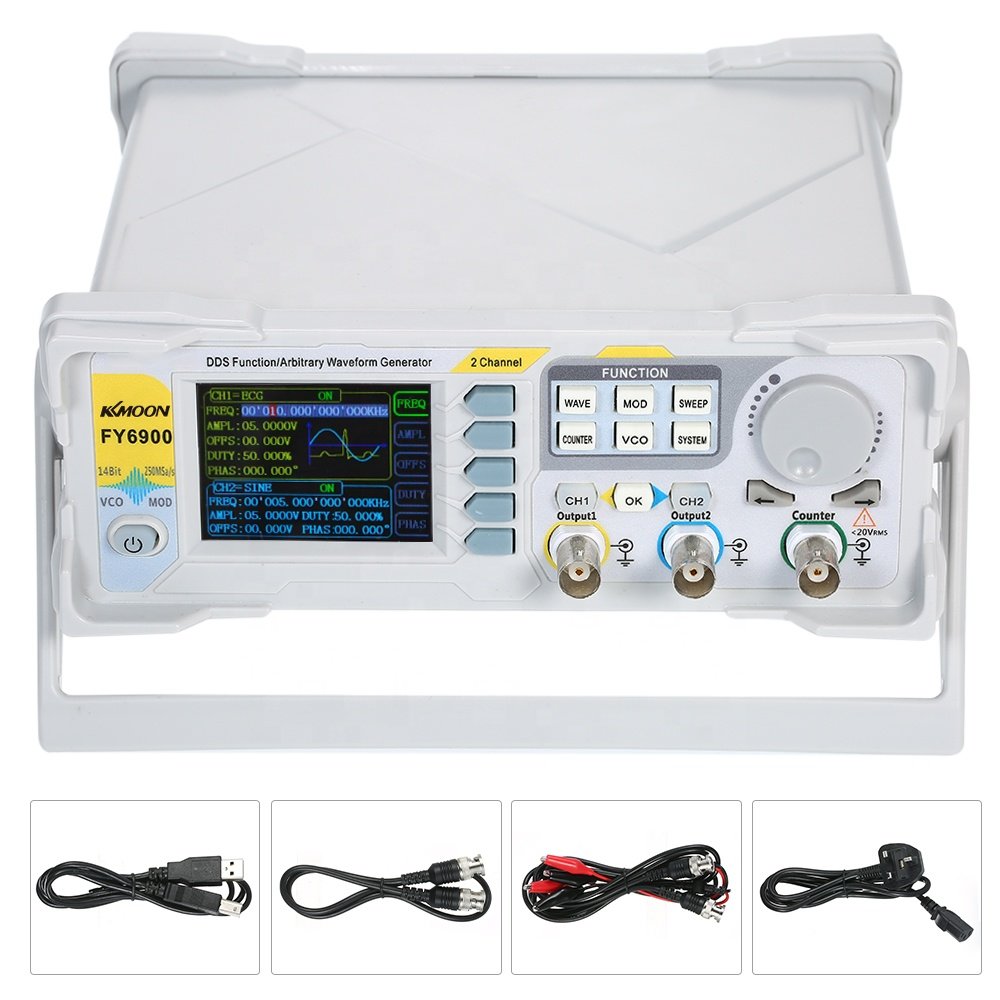 FY6900 30MHz DDS Dual-channel Digital Function Arbitrary Waveform Signal Generator 250MSa/s 14bits Frequency Meter