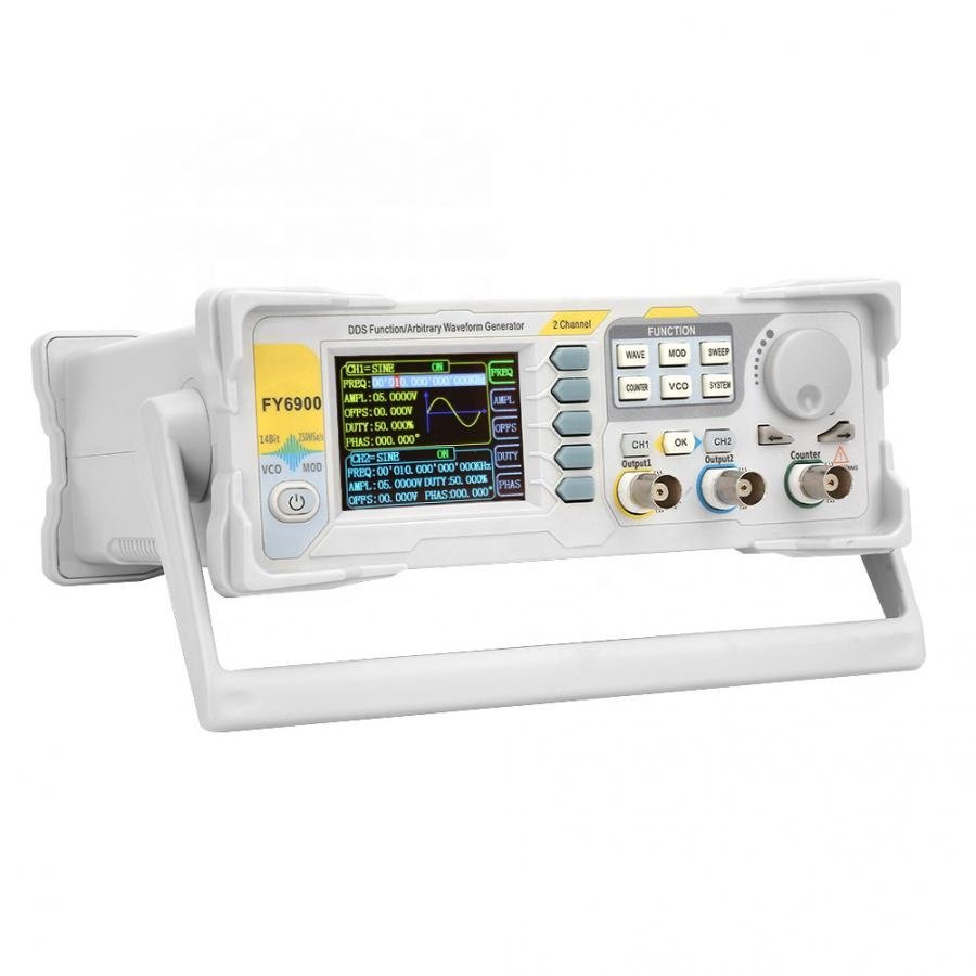 FY6900 30MHz DDS Dual-channel Digital Function Arbitrary Waveform Signal Generator 250MSa/s 14bits Frequency Meter