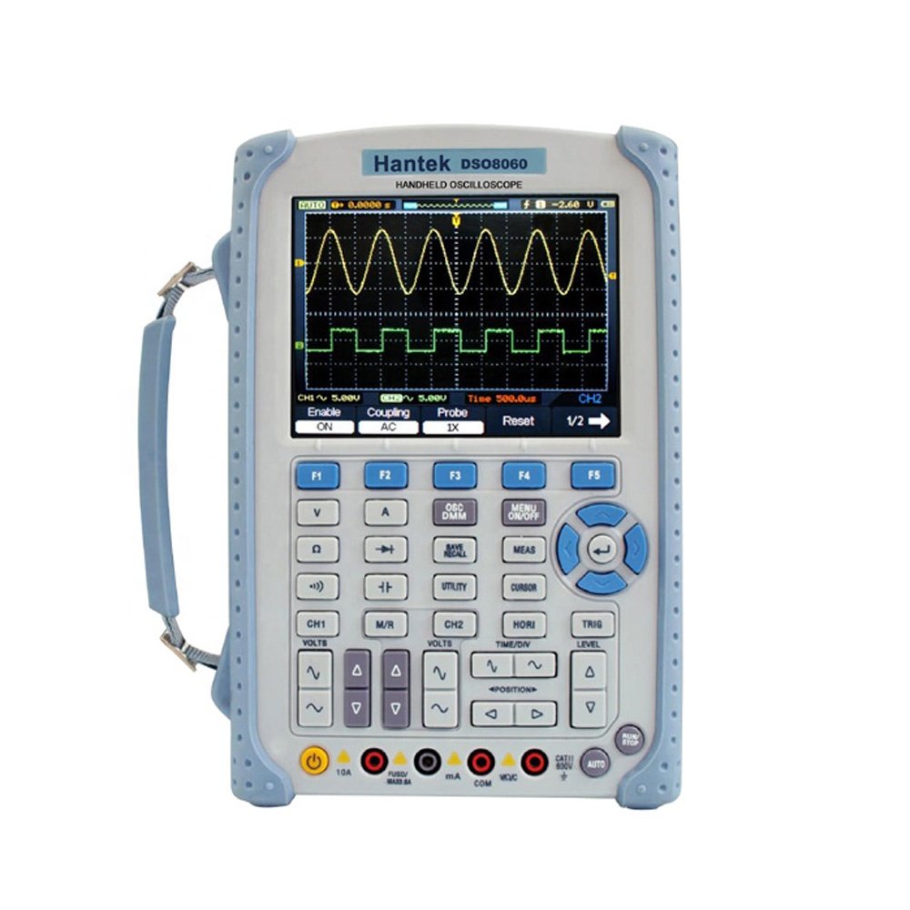 DSO8060 5 in 1 Handheld Oscilloscope 60MHz DMM Spectrum Analyzer Frequency Counter Arbtrary Waveform signal Generator