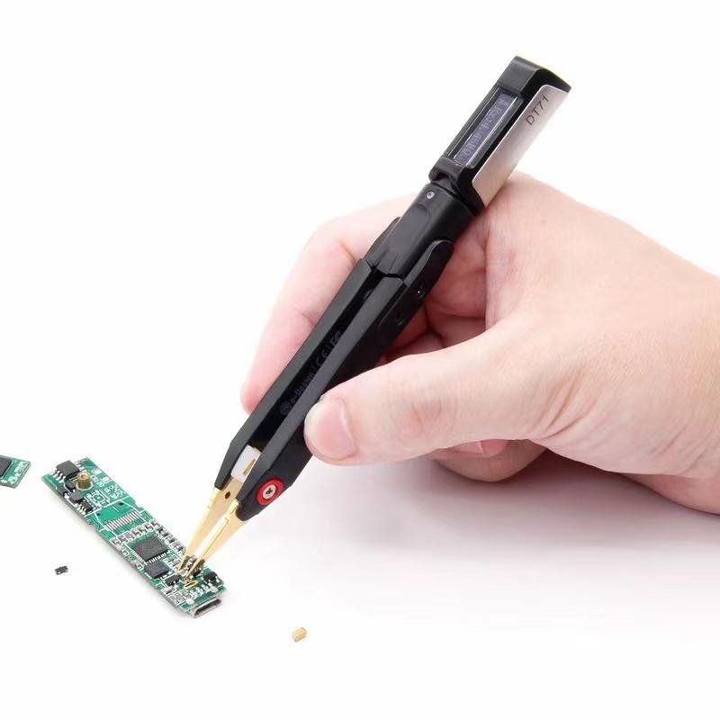 dt71 mini digital tweezers Smart SMD Tester Portable LCR Meter Diode Resistor Capacitor Checker 10KHz Signal Generator Auto Scan