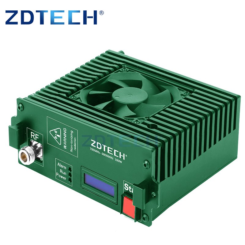 VHF wide band 100W ultra wide bands 700Mhz-6000Mhz professional power amplifier DDS rf amplifier module with ALC function