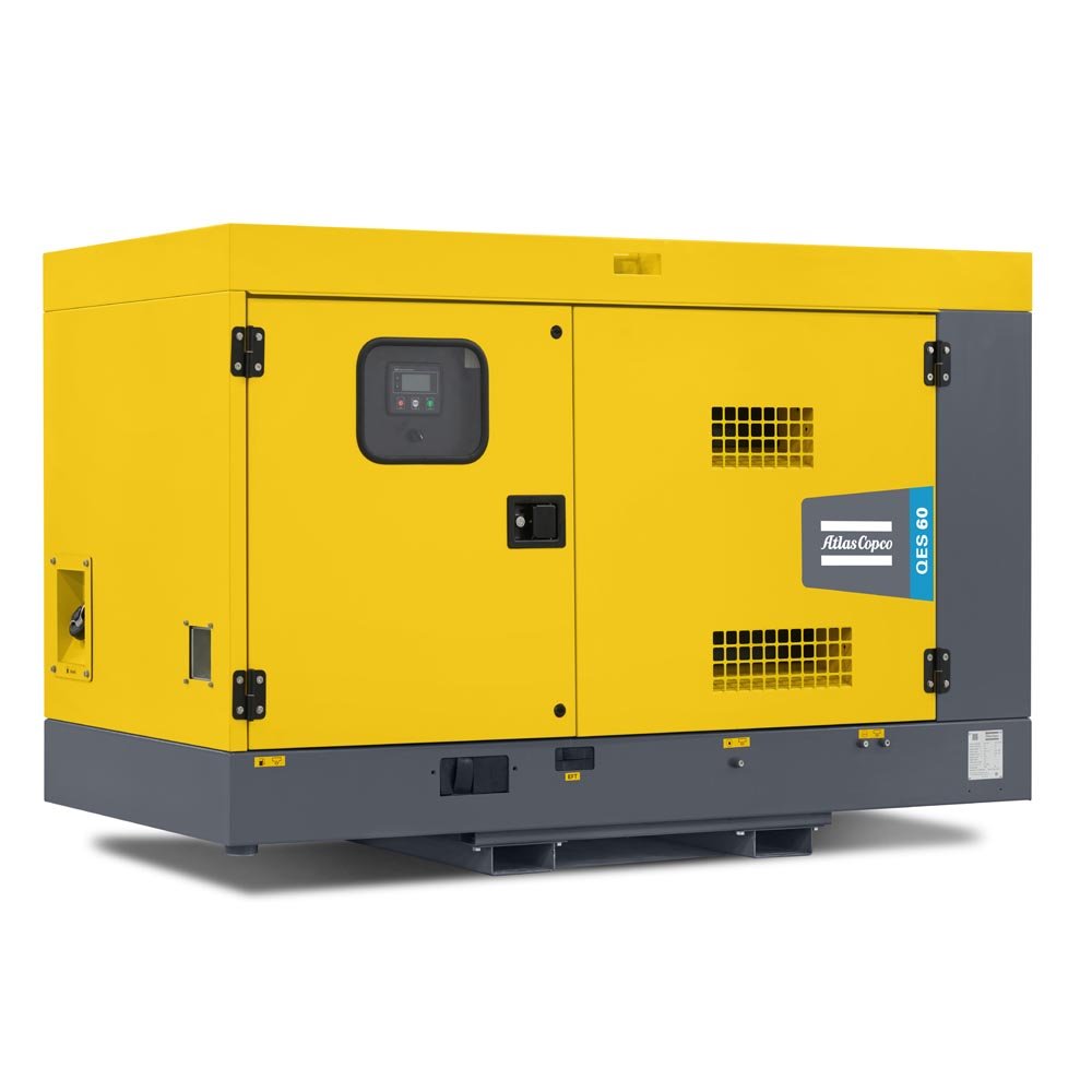 Atlas Copco QES Diesel Generators 50Hz Frequency 400V Rated Voltage 1500RPM 26KW Alternator Rated Power