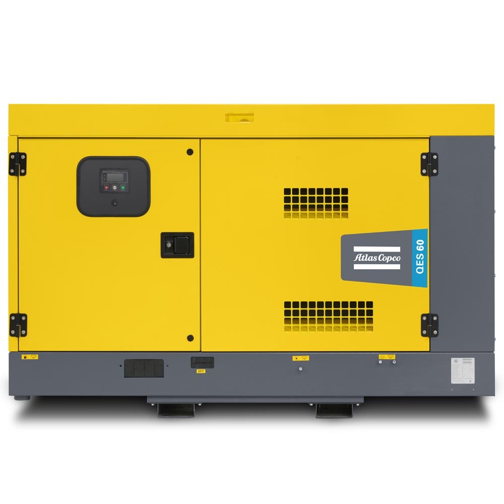 Atlas Copco QES Diesel Generators 50Hz Frequency 400V Rated Voltage 1500RPM 26KW Alternator Rated Power