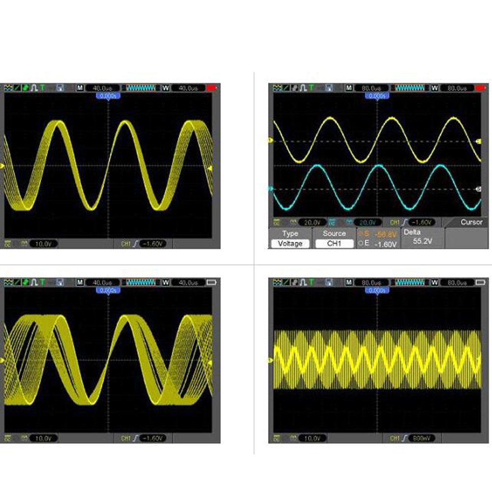 Hantek DSO8072E 70MHz 6 in 1 DSO Oscilloscope Handheld Digital Oscilloscope Multimeter Arbitrary Signal Generator HLX