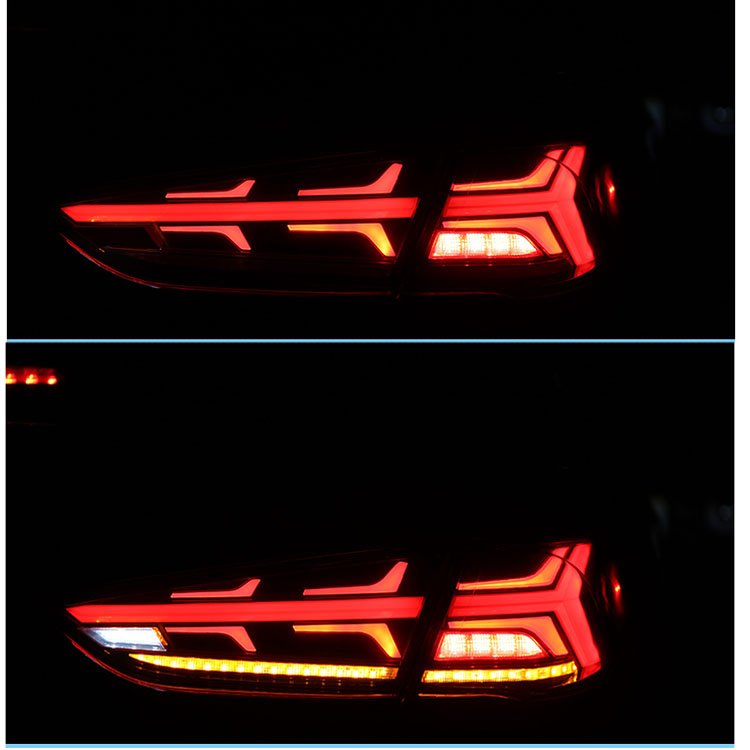 High Quality LED DRL Dynamic Brake Reverse Turning Rear light Tail lamps For Hyundal Sonata 9 2017 2018 2019
