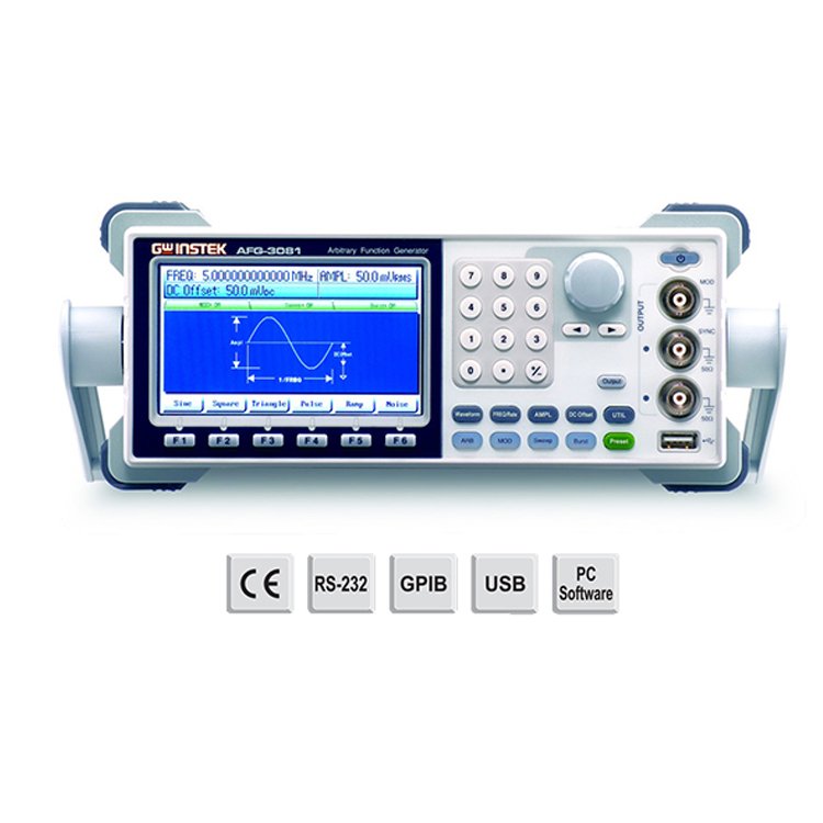 Gwinstek AFG-3000 series AFG-3081, AFG-3051 Arbitrary waveform function signal generator