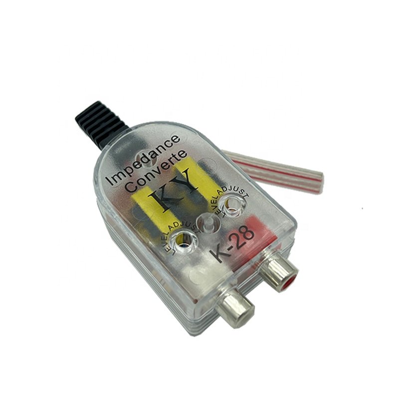 High quality active 12V stereo signal high to low converter car subwoofer amplifier audio adapter