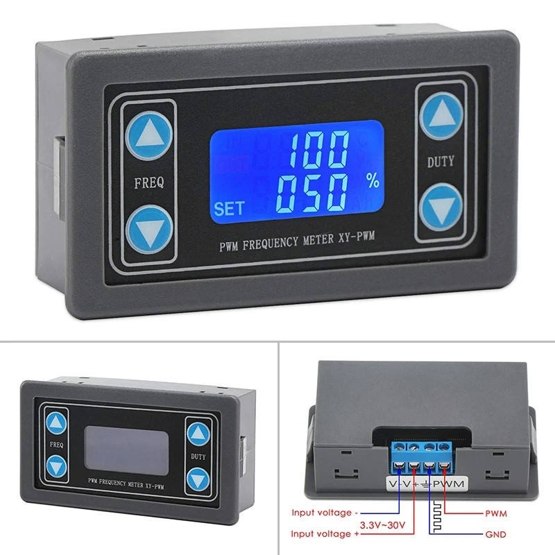 PWM pulse frequency duty cycle adjustable module square wave rectangular wave signal generator XY-PWM