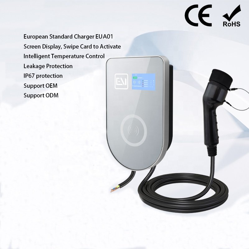 European standard Home bluetooth reservation type ZR-EUA01-4 AC240V 32A 7KW charging pile EV charger