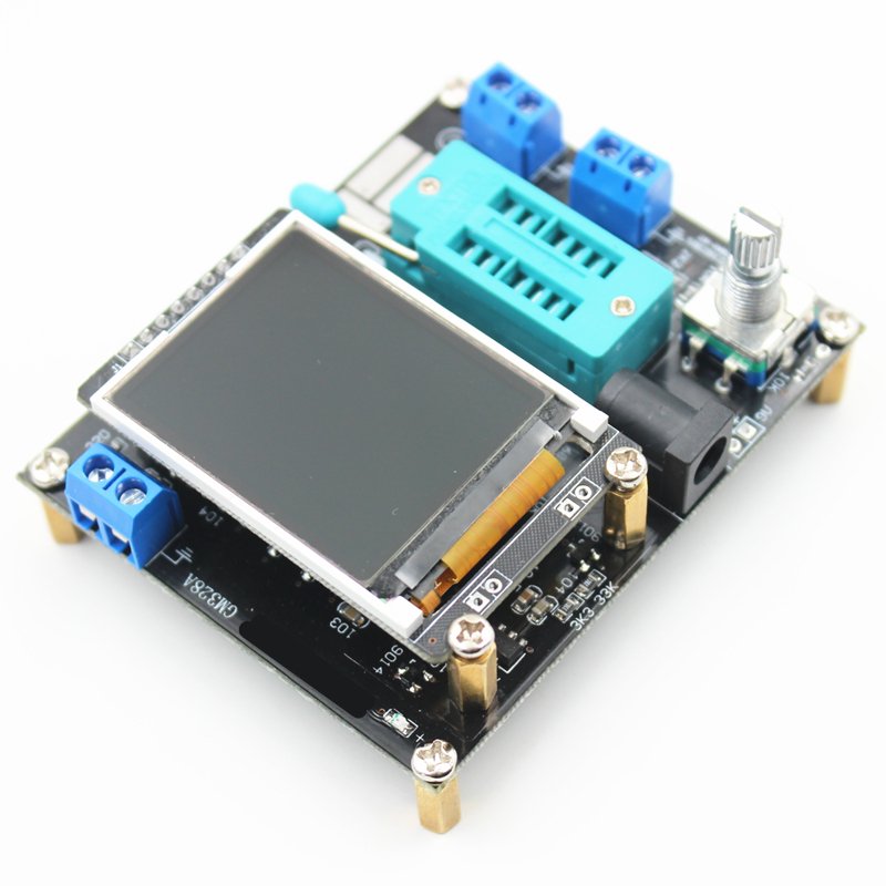 LCD GM328A Transistor Tester Diode Capacitance ESR Voltage Frequency Meter PWM Square Wave Signal Generator electronic kits