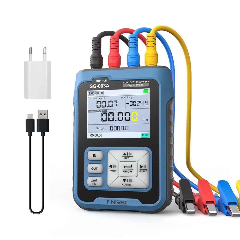 FNIRSI SG-003A 0-10V Adjustable Current Voltage Simulator 4-20mA Signal Generator Sources transmitter calibrator Transmitter