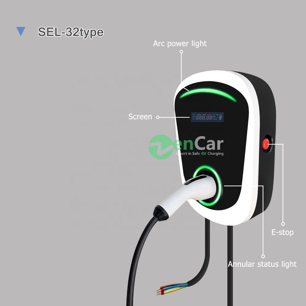 TUV CE 230V 32A 7.2KW electric car wall box ev fast charging station