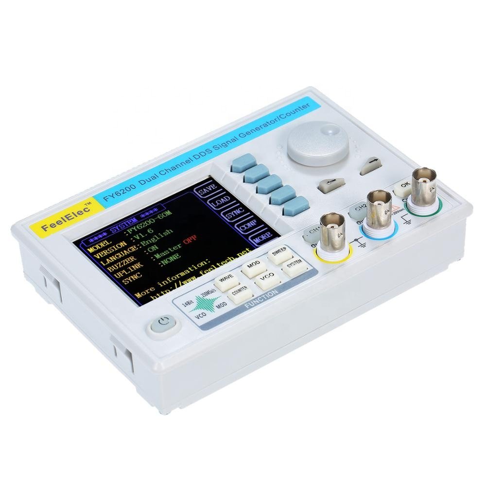 Signal Generator DDS Arbitrary Waveform FY6200-60M Signal Source Frequency Counter Dual Channel