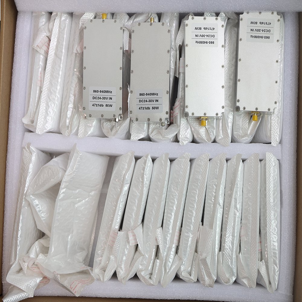Reliable UAV Drone Killer Gun Jammer UAV Detector 900MHz 2.4G 5.8G GPSL1 4 channel communication signals of drone DC 24V-28V