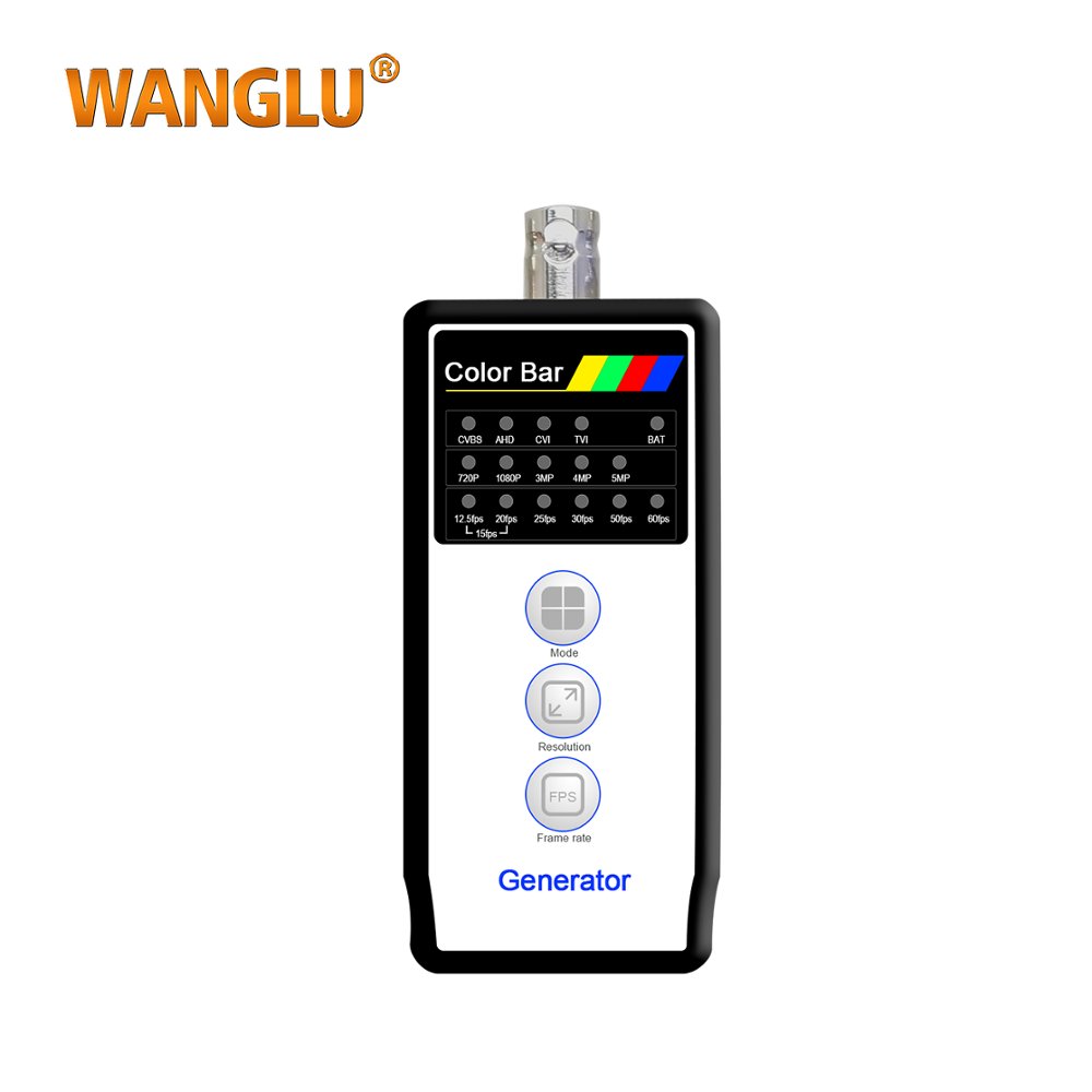 5MP CVI/TVI/AHD camera signal Output HD Coaxial Color Bar Generator