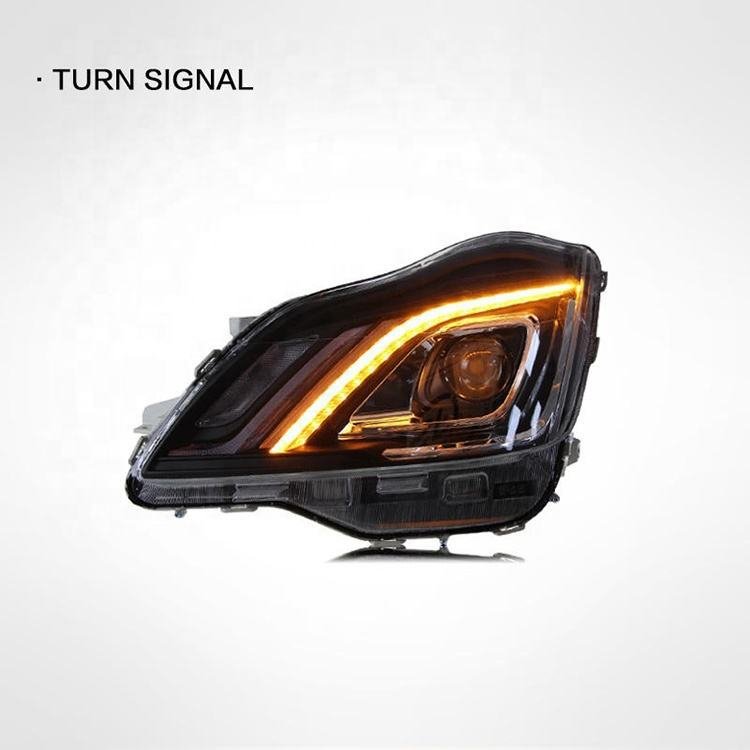 LED daytime running lights turn signals car led headlights for Toyota 12th generation Crown 2003-2009