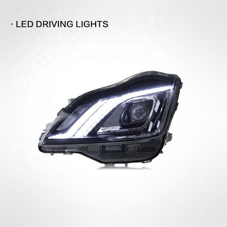 LED daytime running lights turn signals car led headlights for Toyota 12th generation Crown 2003-2009