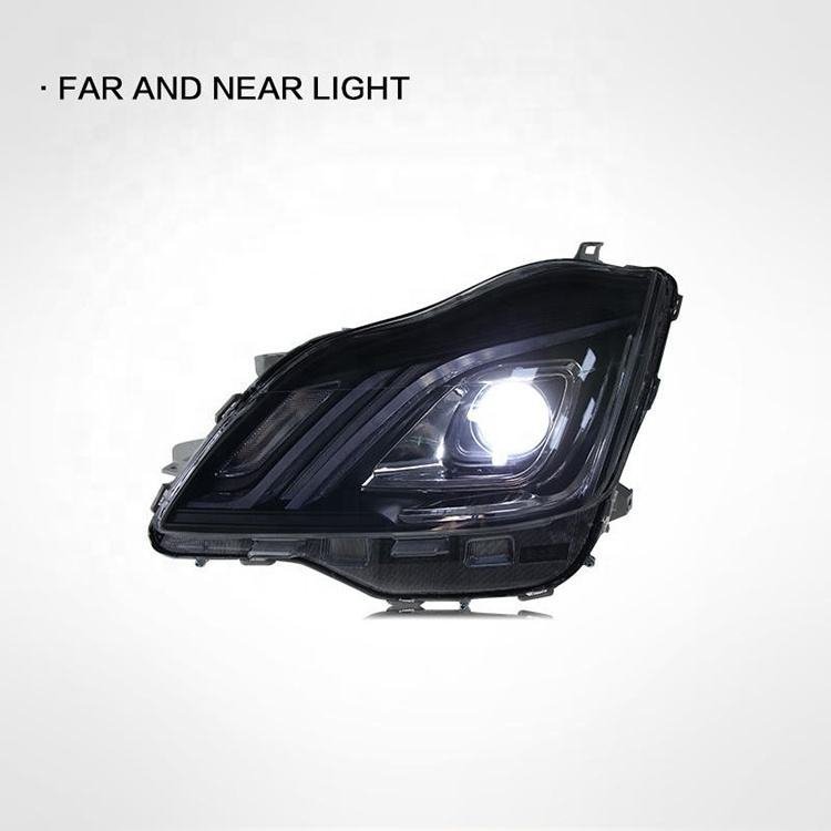 LED daytime running lights turn signals car led headlights for Toyota 12th generation Crown 2003-2009