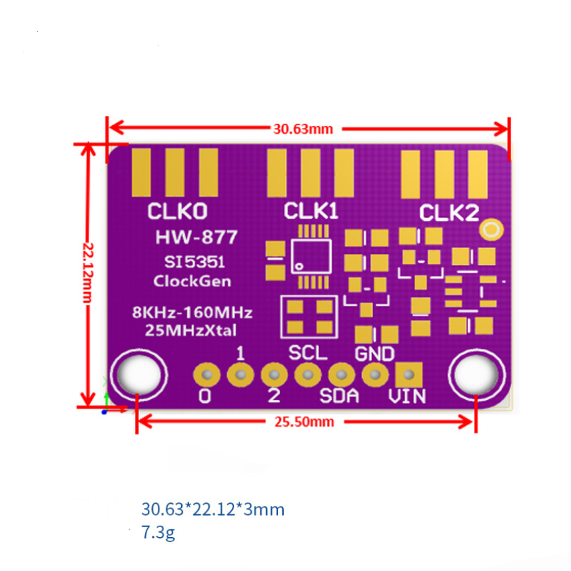 SI5351 High frequency signal square wave frequency generator Signal generator 5351 Si5351A