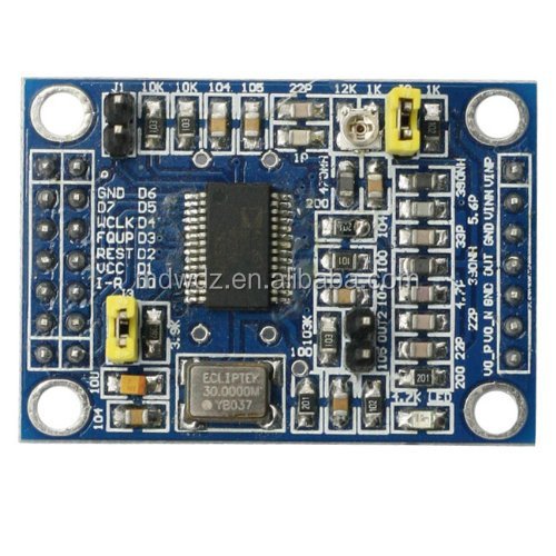 AD9851 DDS Signal Generator Module Circuit Diagram, 2 sine wave(0-70MHz) and 2 square wave(0-1MHz) output