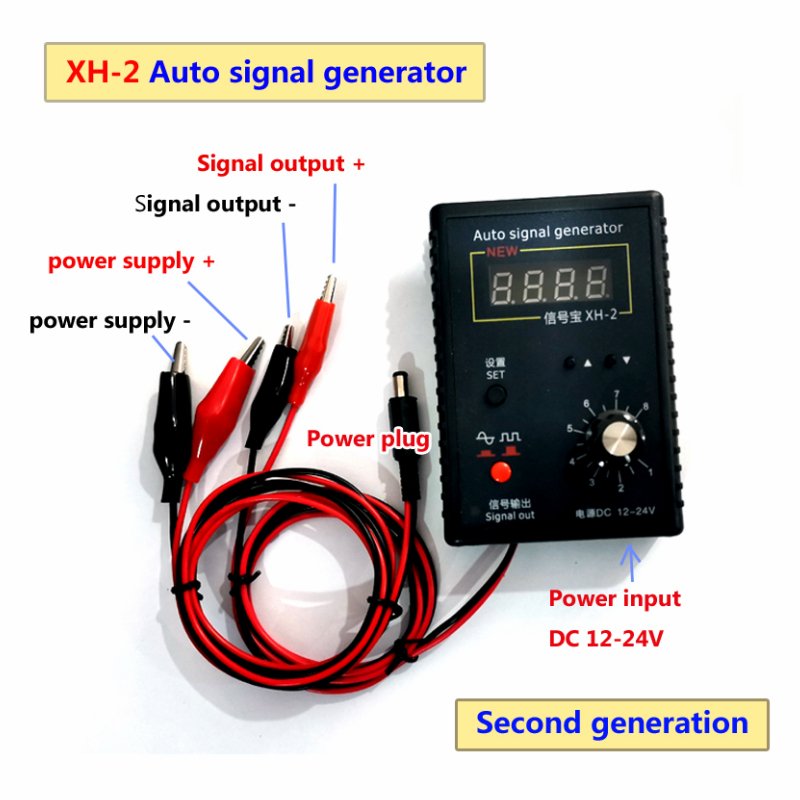 New XH-2 Vehicle Auto Signal Generator Hall Sensor Crankshaft Position Sensor Simulator 2Hz to 8KHz Car Repairing Tool