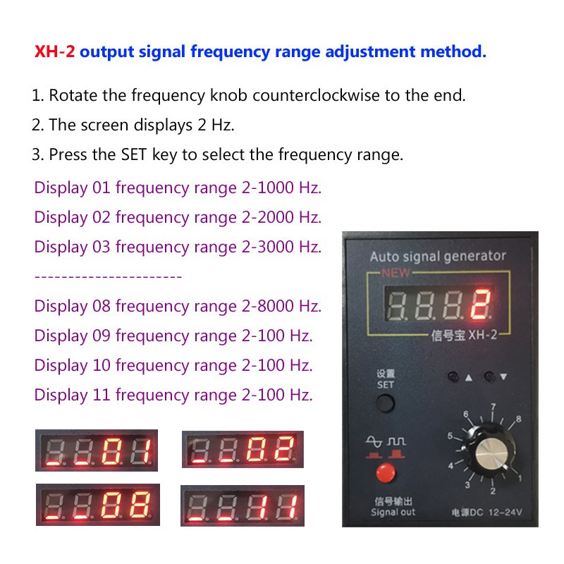 New XH-2 Vehicle Auto Signal Generator Hall Sensor Crankshaft Position Sensor Simulator 2Hz to 8KHz Car Repairing Tool