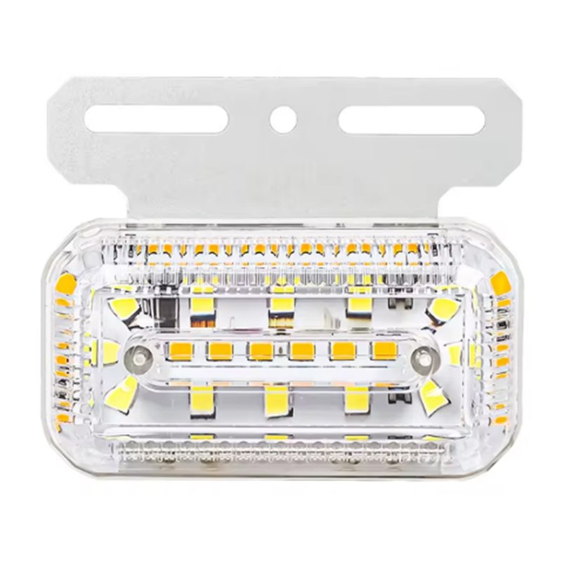 Super bright truck LED ground side light running water yellow light turn signal trailer Clearance waterproof tail light