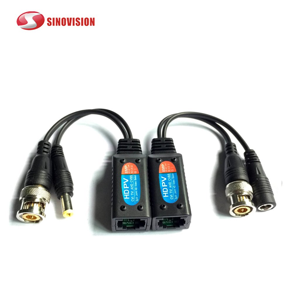 1080P BNC Video Balun Passive CCTV Twisted Pair Transmitter Cable UTP Balun for TVI AHD CVI CVBS 4 in 1 Camera