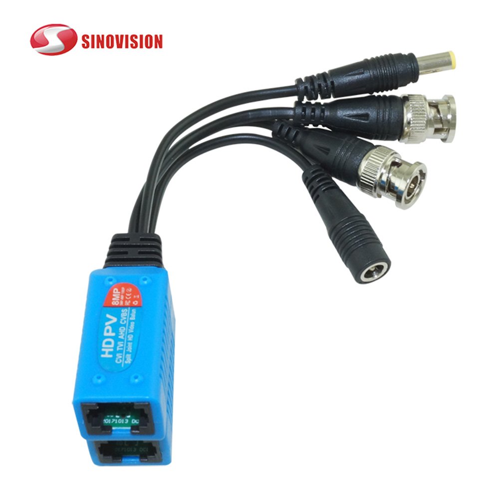 1080P BNC Video Balun Passive CCTV Twisted Pair Transmitter Cable UTP Balun for TVI AHD CVI CVBS 4 in 1 Camera