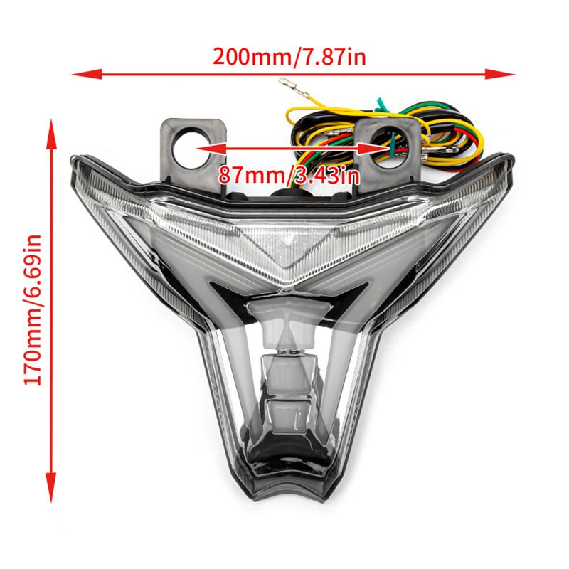 LED Tail Light Turn Signal Brake Light For Kawasaki Z1000 Z 1000 2013-2023 Brake Stop Lamp For Ninja 400 Z400 ZX10R ZX6R ZX 10R