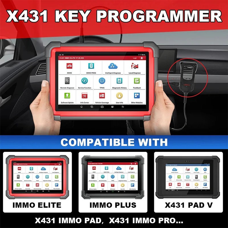 Without Super Chip Version Launch X431 Key Programmer Remote key Maker For IMMO Elite