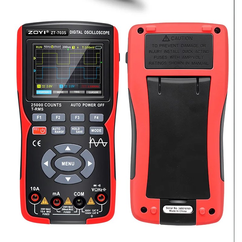 Signal generator 25000 counts multimeter digital Oscilloscope 3 in 1 ZOYI ZT703S