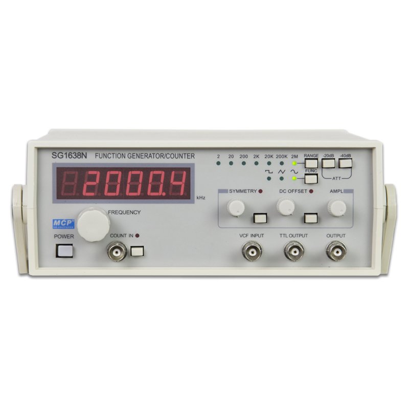 MCP SG1600 - portable function signal generator small 2MHz counter power output CMOS sweep optional SG1634NSG1638NSG1640NSG1642N