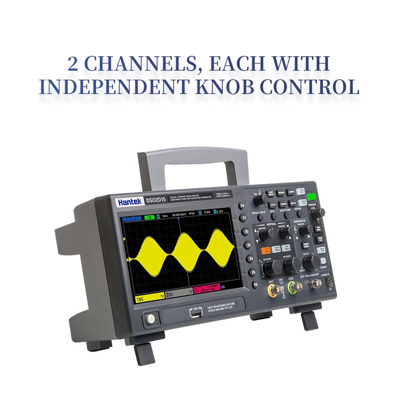 Hantek DSO2C10 2 Channel 100MHz 1GSa/S Digital Storage Oscilloscope without AWG Signal Generator