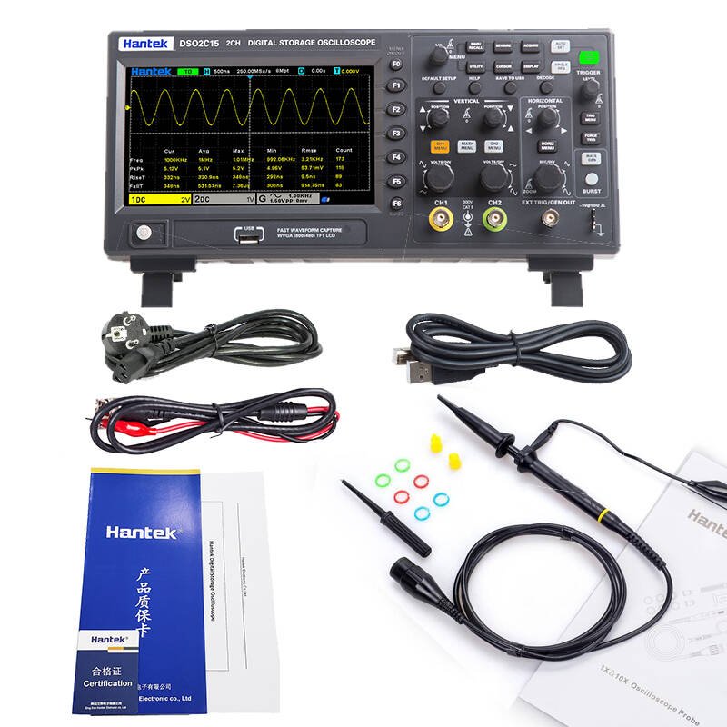 Hantek DSO2C10 2 Channel 100MHz 1GSa/S Digital Storage Oscilloscope without AWG Signal Generator