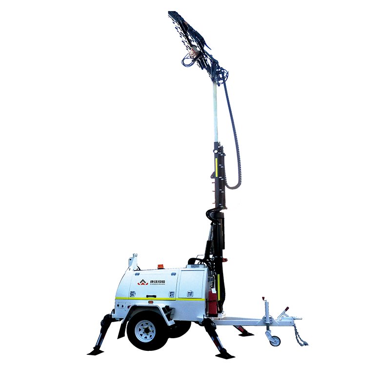 Mounted Construction Portable Generator Cooperated Mobile Light Tower