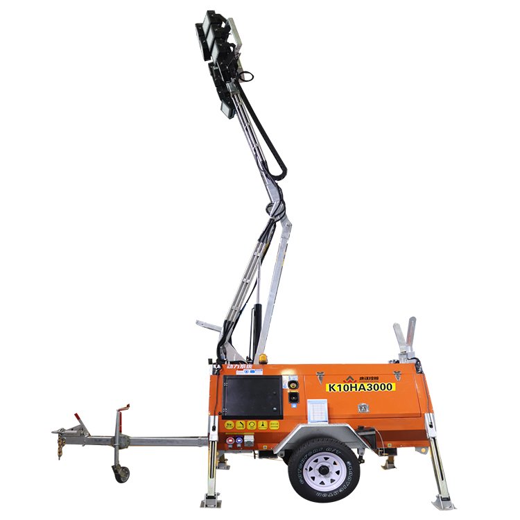 Mounted Construction Portable Generator Cooperated Mobile Light Tower