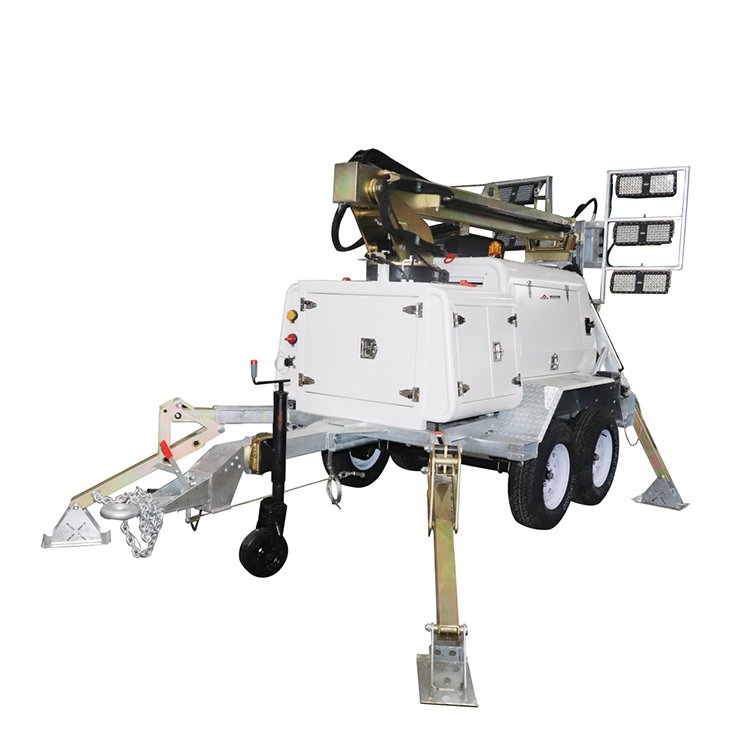 Mounted Construction Portable Generator Cooperated Mobile Light Tower