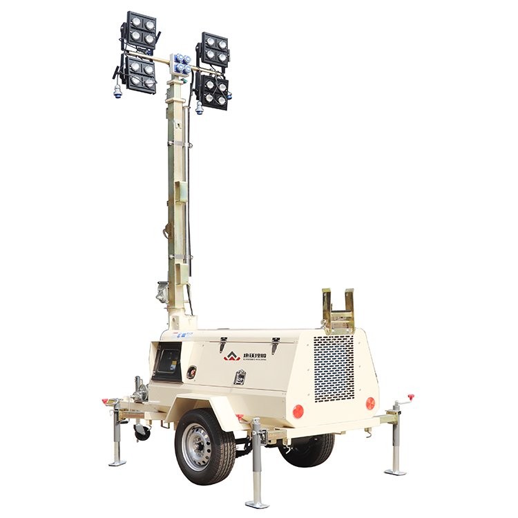 Mounted Construction Portable Generator Cooperated Mobile Light Tower