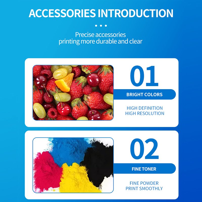 YuZhiQi Compatible for Xerox Docucenter 700 770 J75 550 560 570 C60 C70 C75 Versant V80 V180 Developer powder unit Set Copier