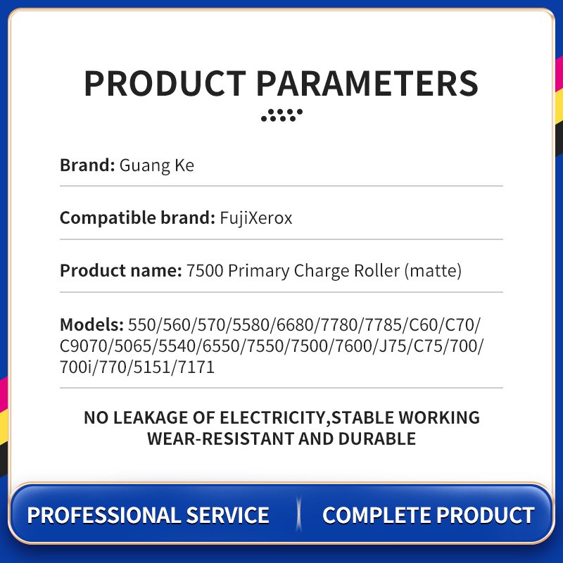 For Xerox 7500 550 570 5400 5580 6550 7550 7785 7780 6680 5065 5585 6075 C60 C9070 Pcr Primary Charge Roller