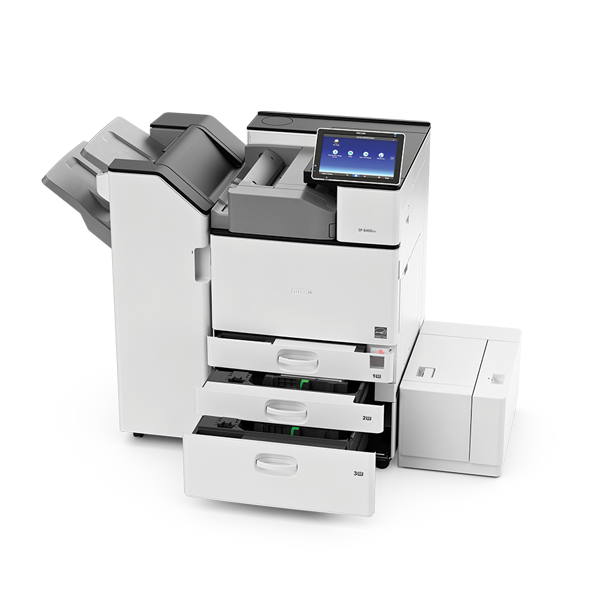 RICOH Aficio SP 8400DN Black and White Laser Multifunction Printer Used