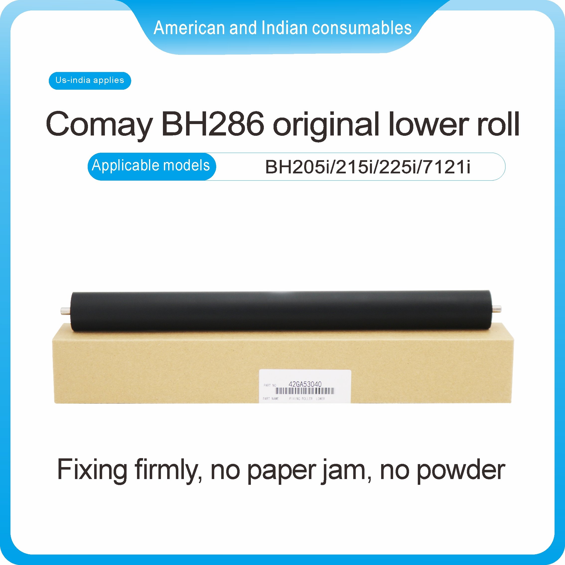 42GA53040 Original Konica Minolta Lower Roller for Bizhub Press 205i 215i 225i 7121i Copier Lower Roller Assy